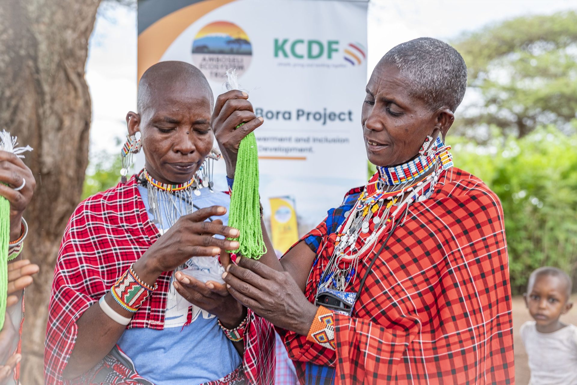 Maasai women participating in conservancy governance